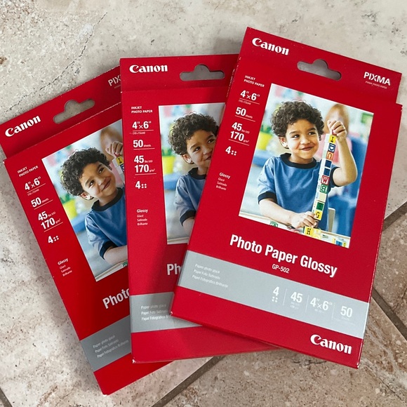 Canon PIXMA Photo Paper 4" x 6 Glossy 150 sheets GP-502 NEW - Picture 1 of 5